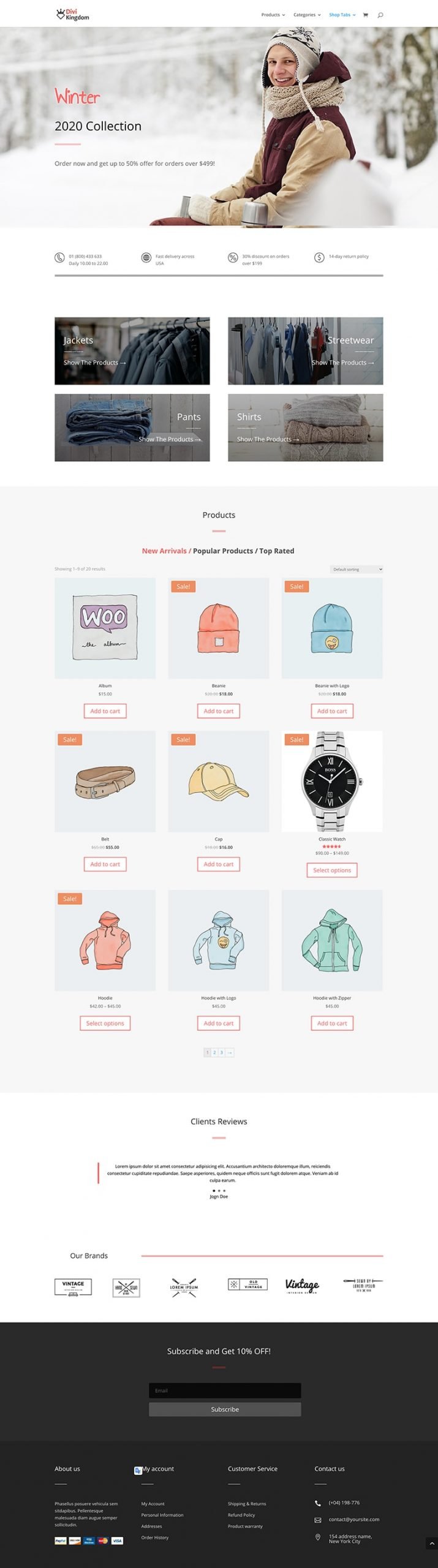 shop tabs module layout 2