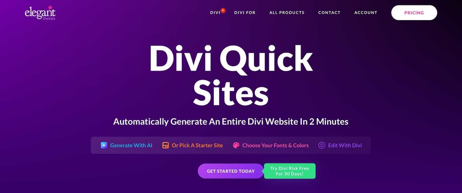 Why Choose Divi Quick Sites?