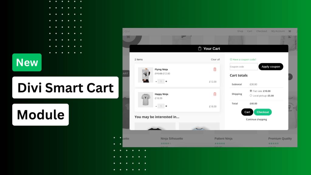 🎉 Introducing the Smart Cart Module for Divi: Boost Sales and Reduce Cart Abandonment 1